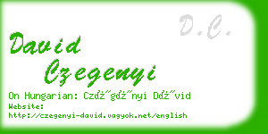 david czegenyi business card